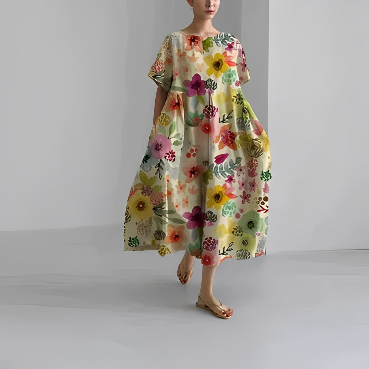 Ruby™ Retro Big Swing Loose Maxi Dress