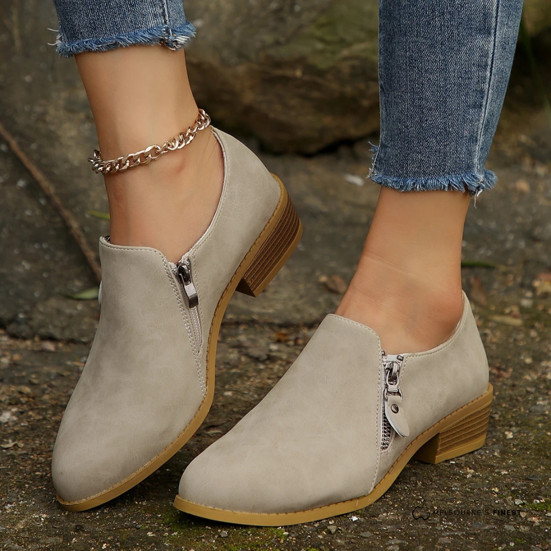 Cleo™ Supportive Orthopedic Zip Loafers