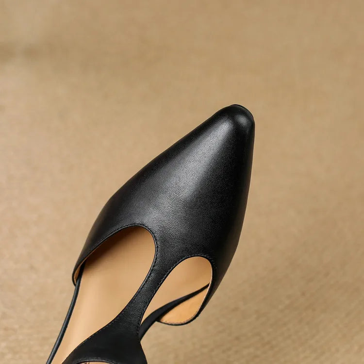 Celia™ Genuine Leather Heels