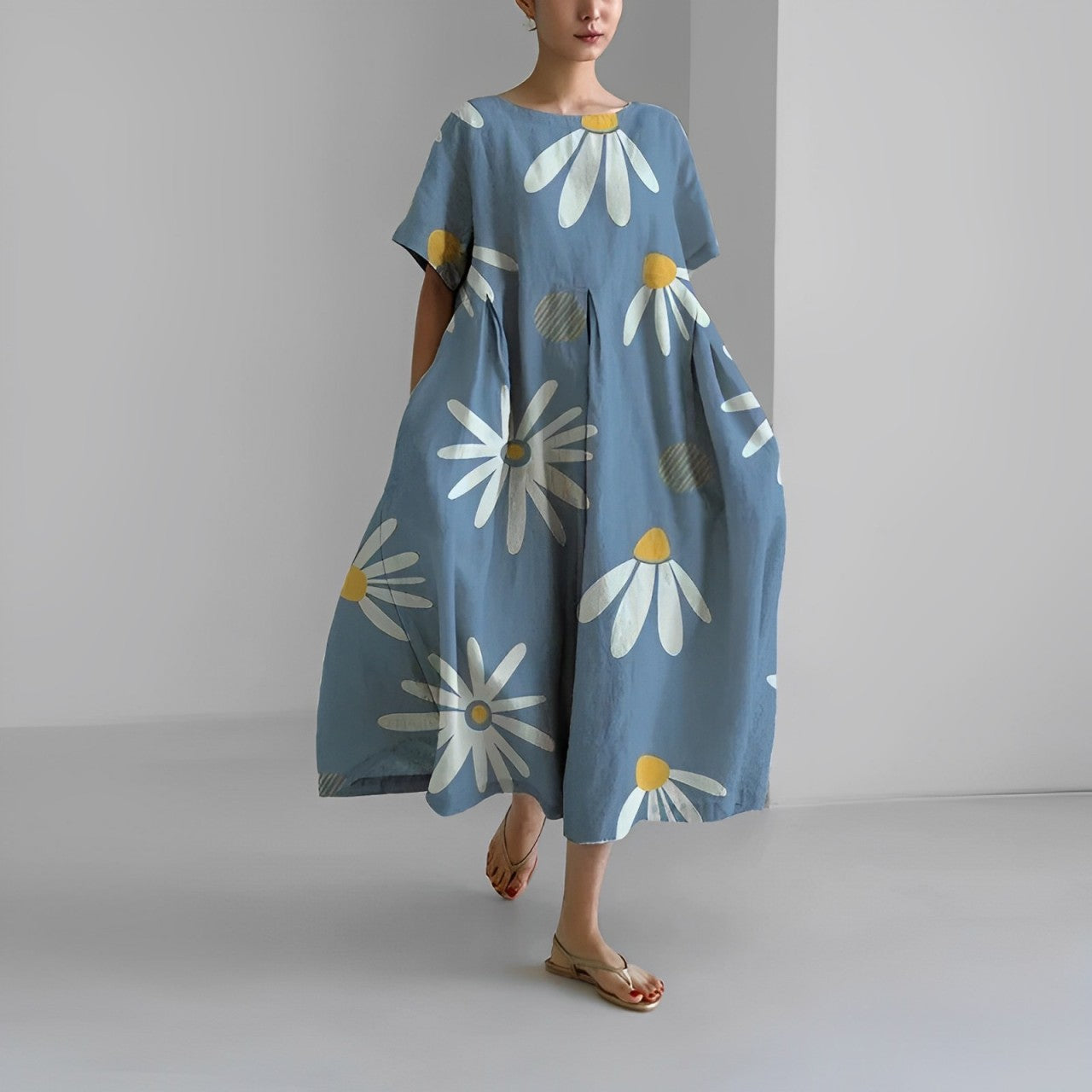Ruby™ Retro Big Swing Loose Maxi Dress