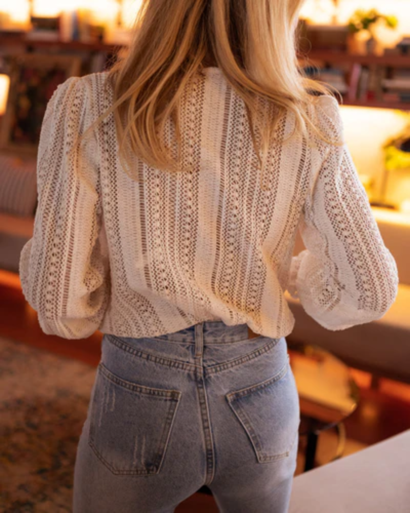 Solène™ Pure Class Crochet Blouse