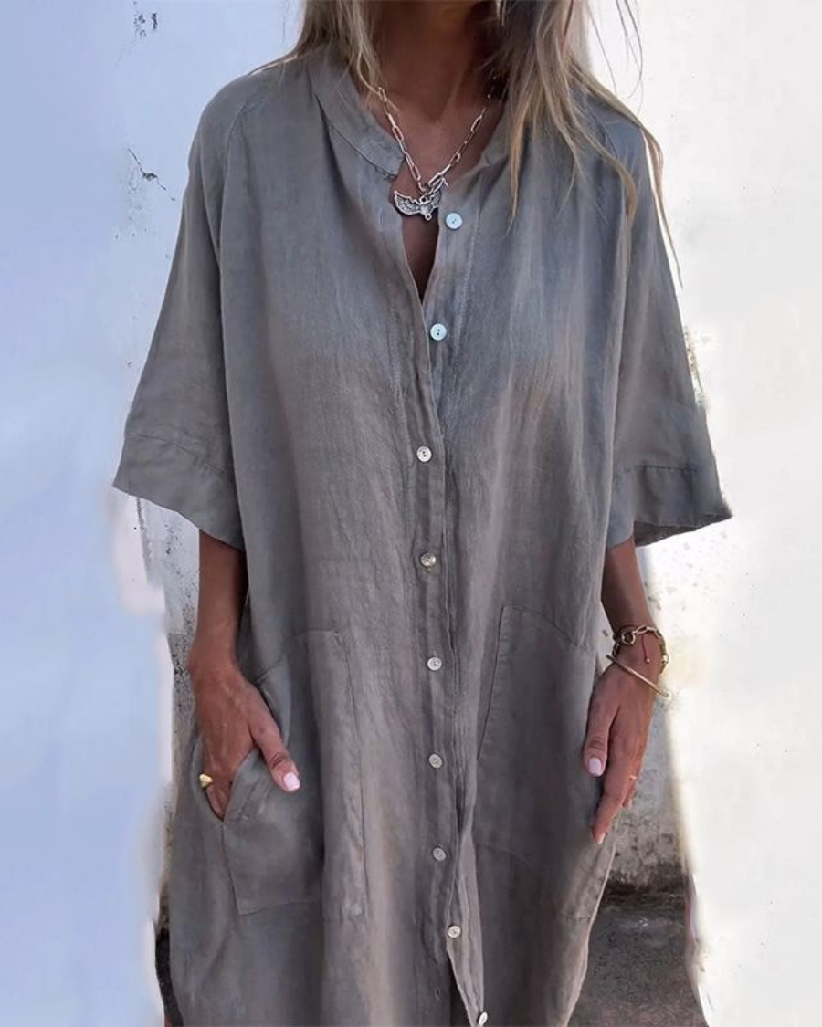 Raya™ Relaxed Boho Shirt Dress