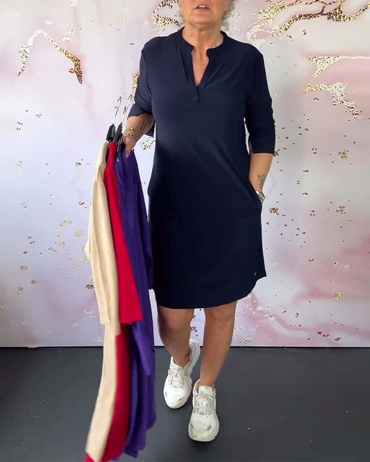 Margot™ Casual V-Neck Dress