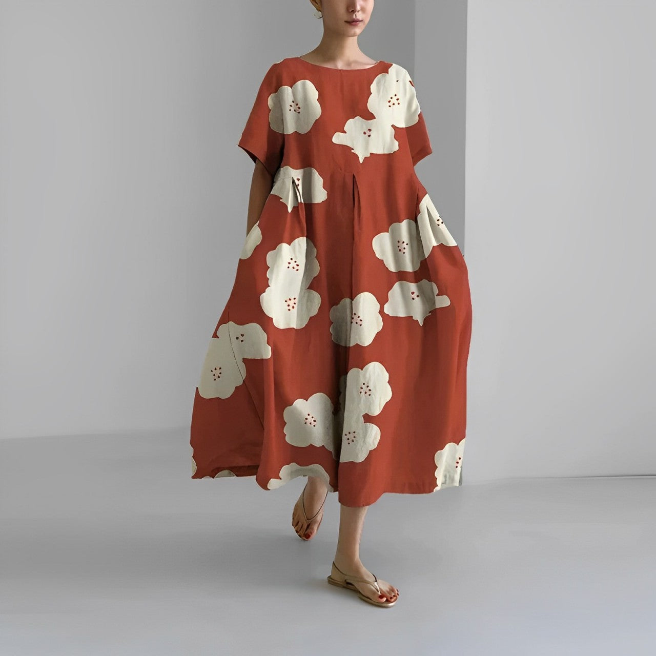 Ruby™ Retro Big Swing Loose Maxi Dress