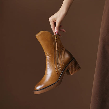 Adalie™ Elegant Zipper Boots