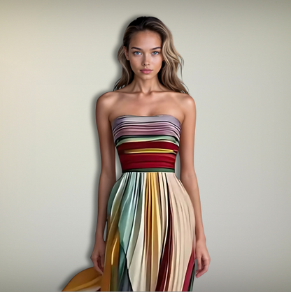 River™ Colourful Strapless Dress