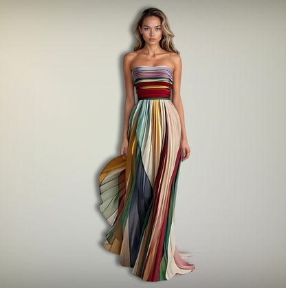 River™ Colourful Strapless Dress