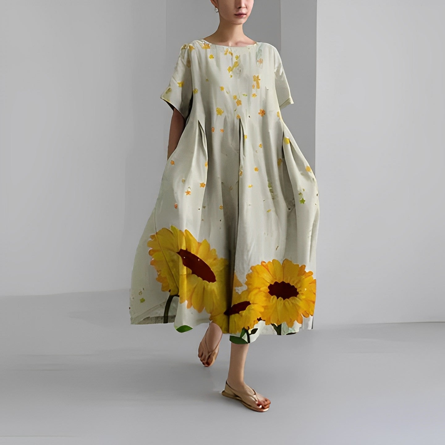 Ruby™ Retro Big Swing Loose Maxi Dress