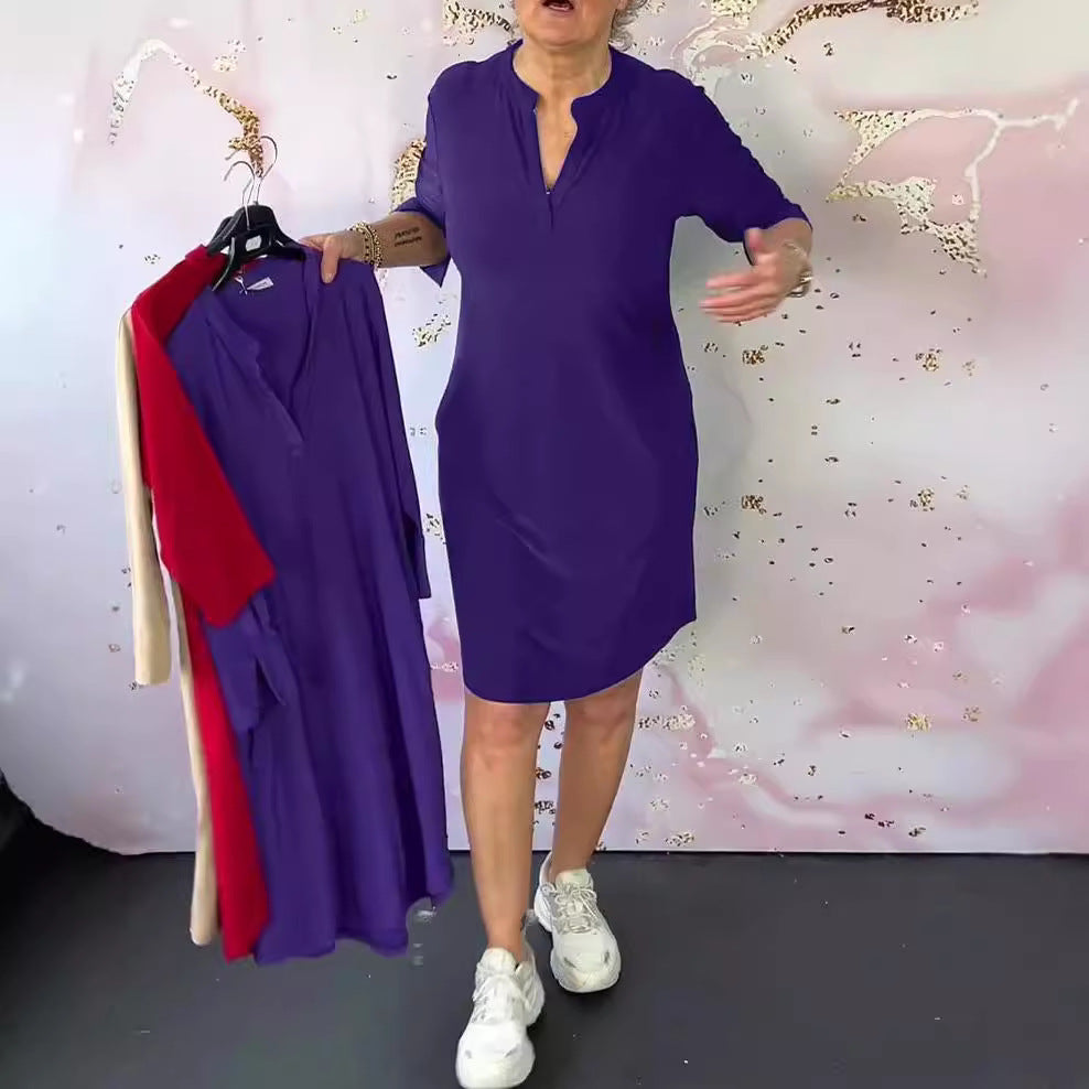 Margot™ Casual V-Neck Dress