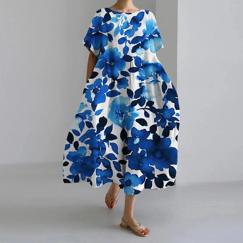 Ruby™ Retro Big Swing Loose Maxi Dress