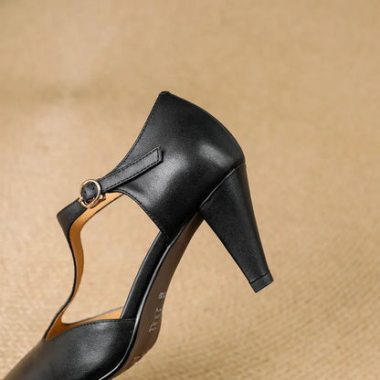 Celia™ Genuine Leather Heels
