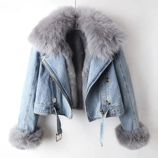 Blake™ Faux Fur Demin Jacket