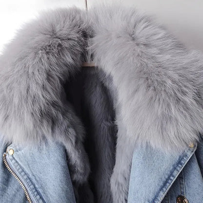 Blake™ Faux Fur Demin Jacket
