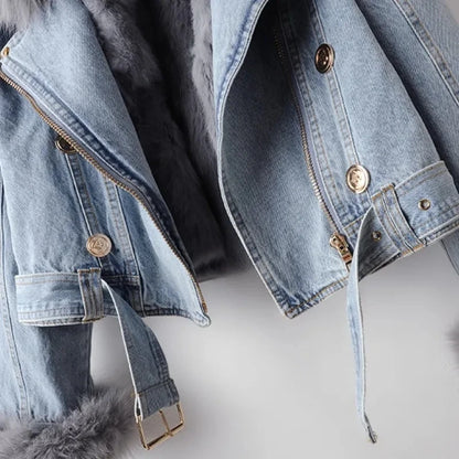 Blake™ Faux Fur Demin Jacket