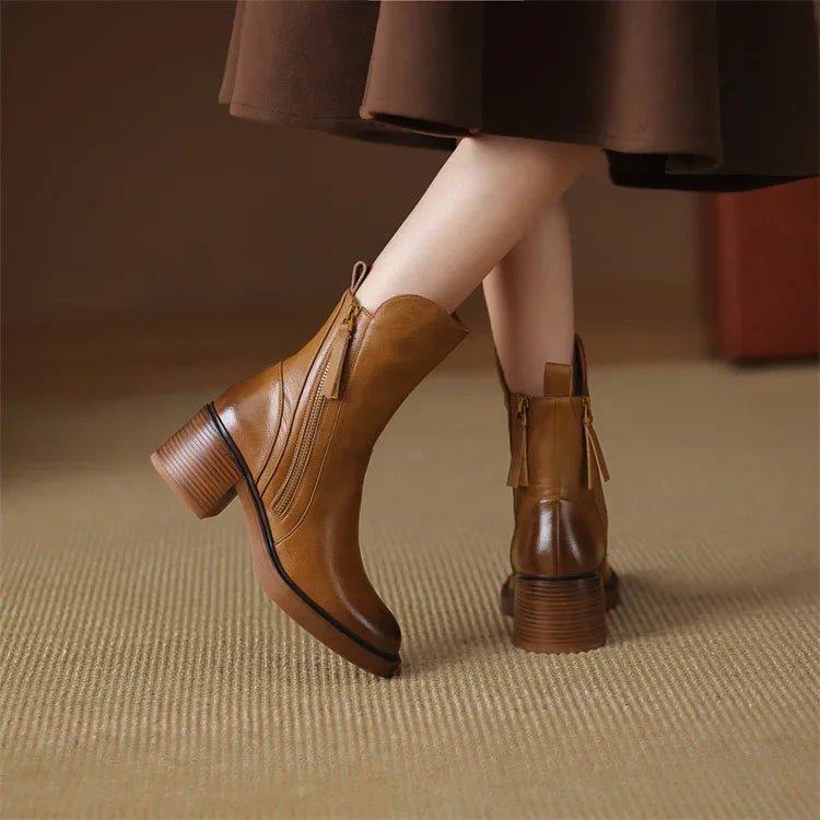 Adalie™ Elegant Zipper Boots