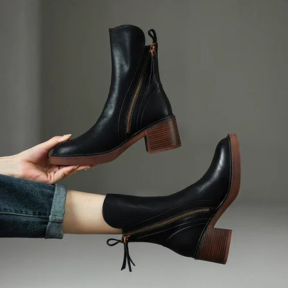 Adalie™ Elegant Zipper Boots