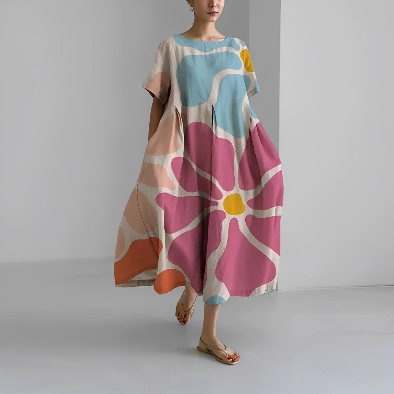 Ruby™ Retro Big Swing Loose Maxi Dress