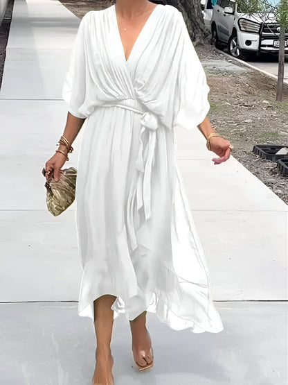 Sarah™ Flowy Chiffon V-Neck Dress